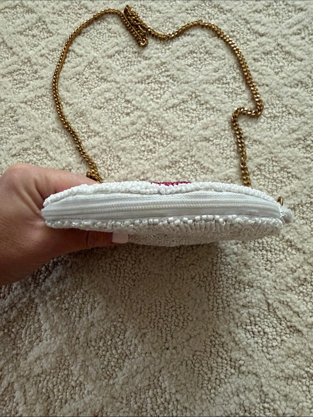 Maddie Rainbow Crossbody Bag with Gold Chain